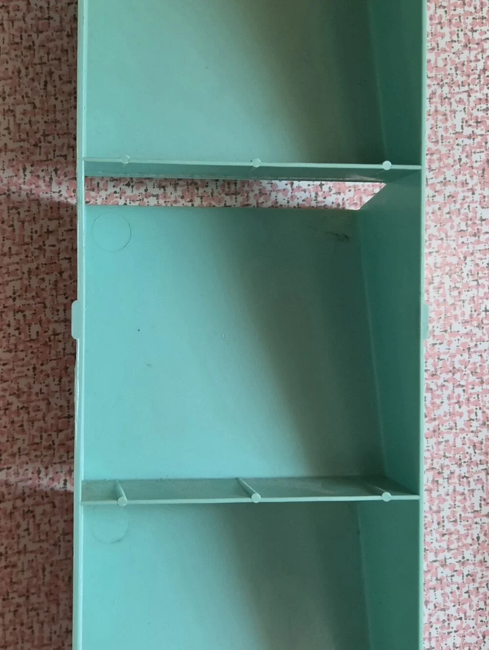 VTG Fesco Mid Century Mint Green Plastic Letter Notes Organizer Parts Only